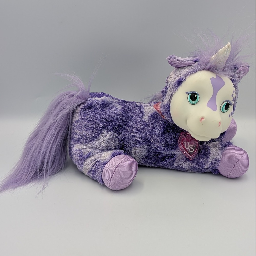 Unicorn Surprise Zoey Purple Tie Dye Plush Mother Just Play Magical Star Toy